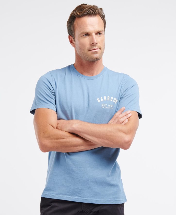 roupas Barbour camiseta formal hortelã empoeirada homens NH4442774