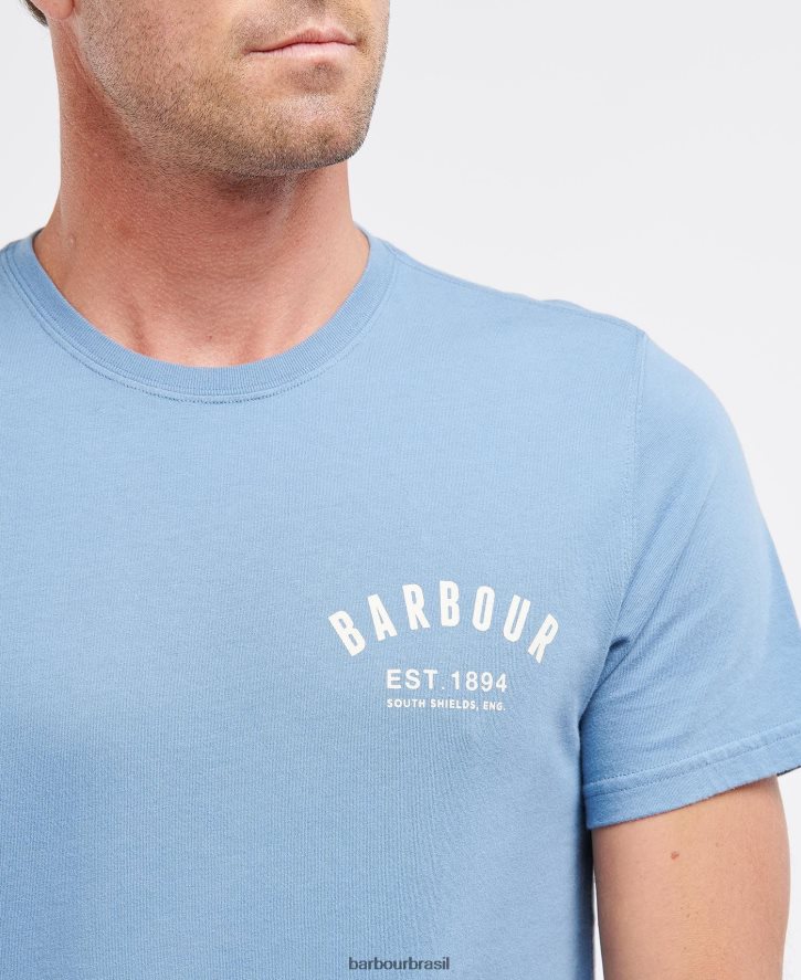 roupas Barbour camiseta formal hortelã empoeirada homens NH4442774