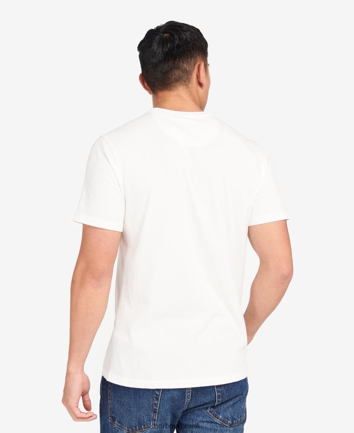 roupas Barbour camiseta gráfica harris céu pálido homens NH4442969