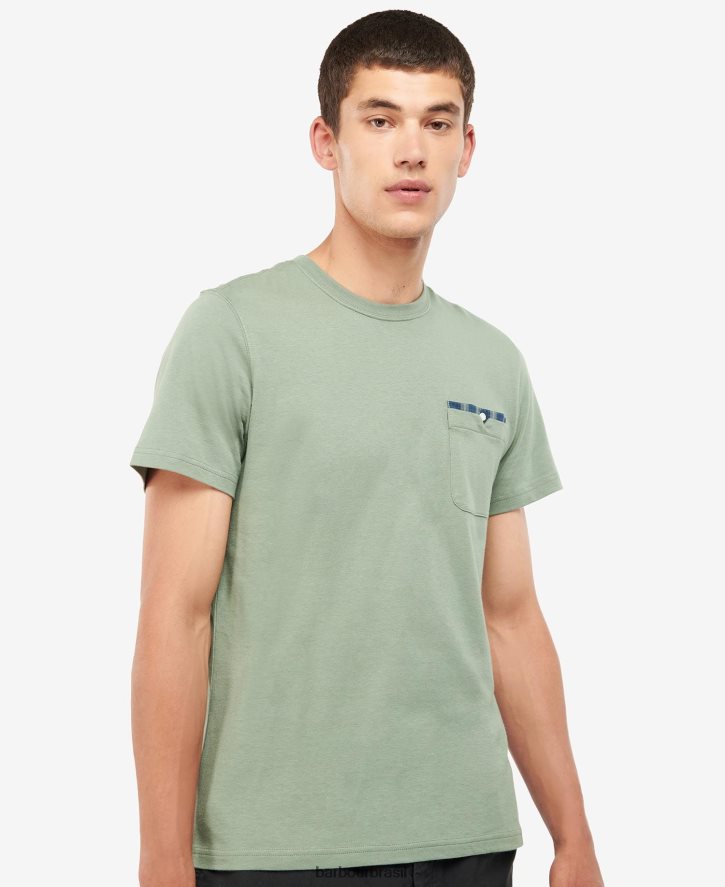 roupas Barbour camiseta tayside azul mônaco homens NH4442786