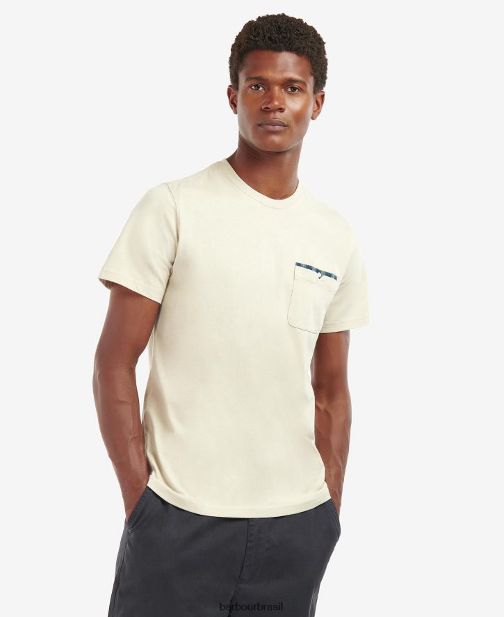 roupas Barbour camiseta tayside azul mônaco homens NH4442796