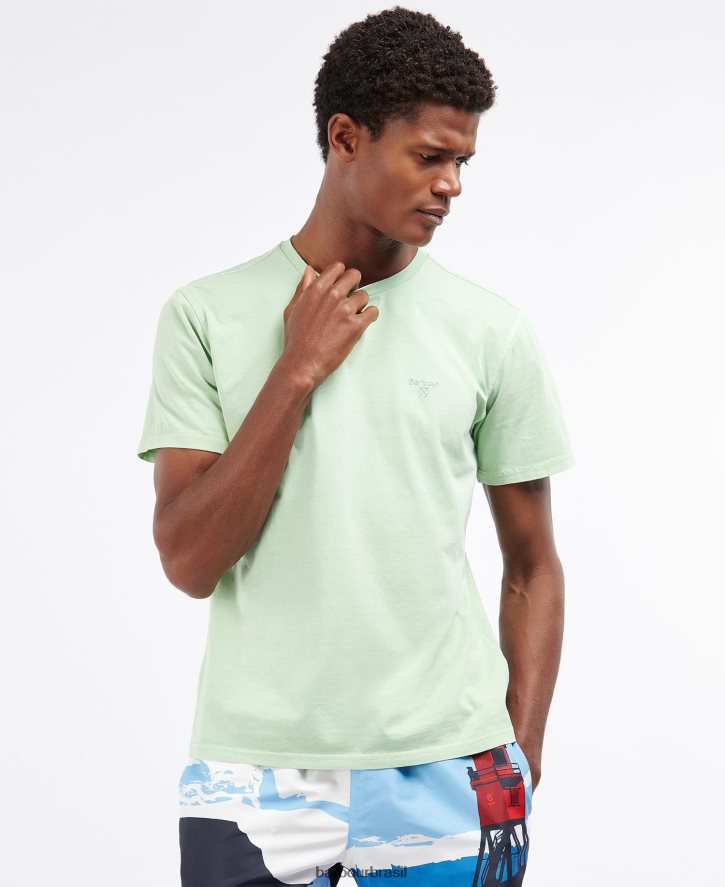 roupas Barbour camiseta tingida céu homens NH4442800