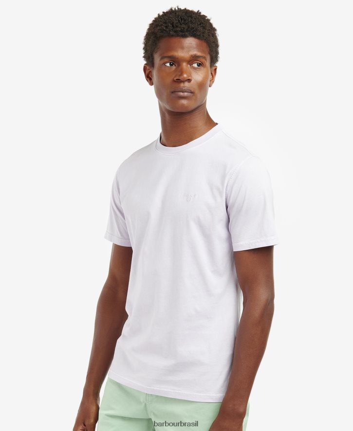 roupas Barbour camiseta tingida cardo homens NH4442817