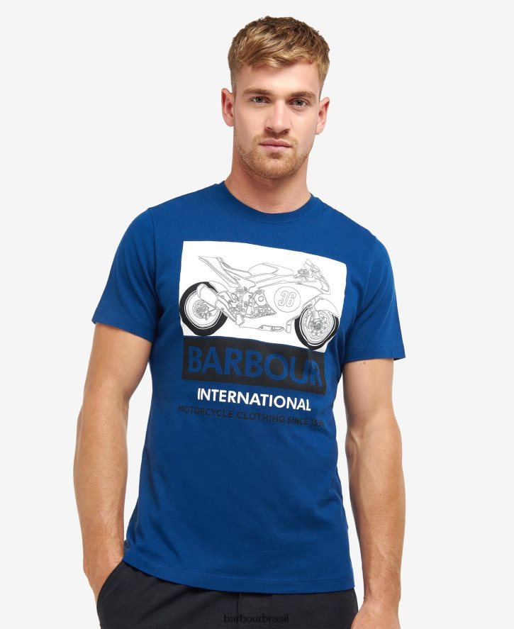 roupas Barbour camiseta whitburn sussurro branco homens NH4442940