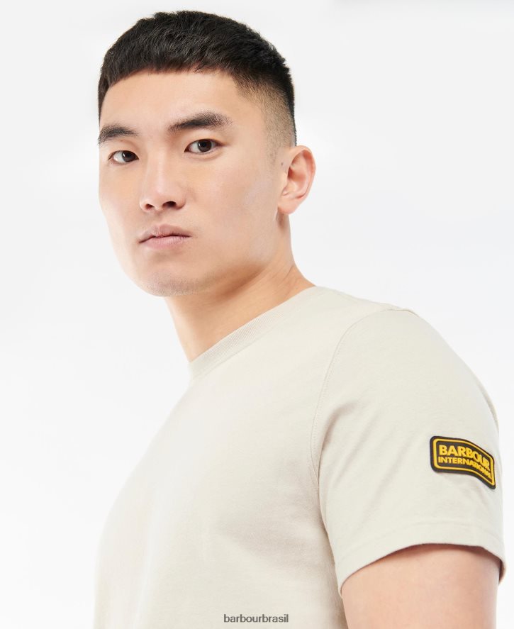 roupas Barbour desenhe camiseta preto homens NH4442965