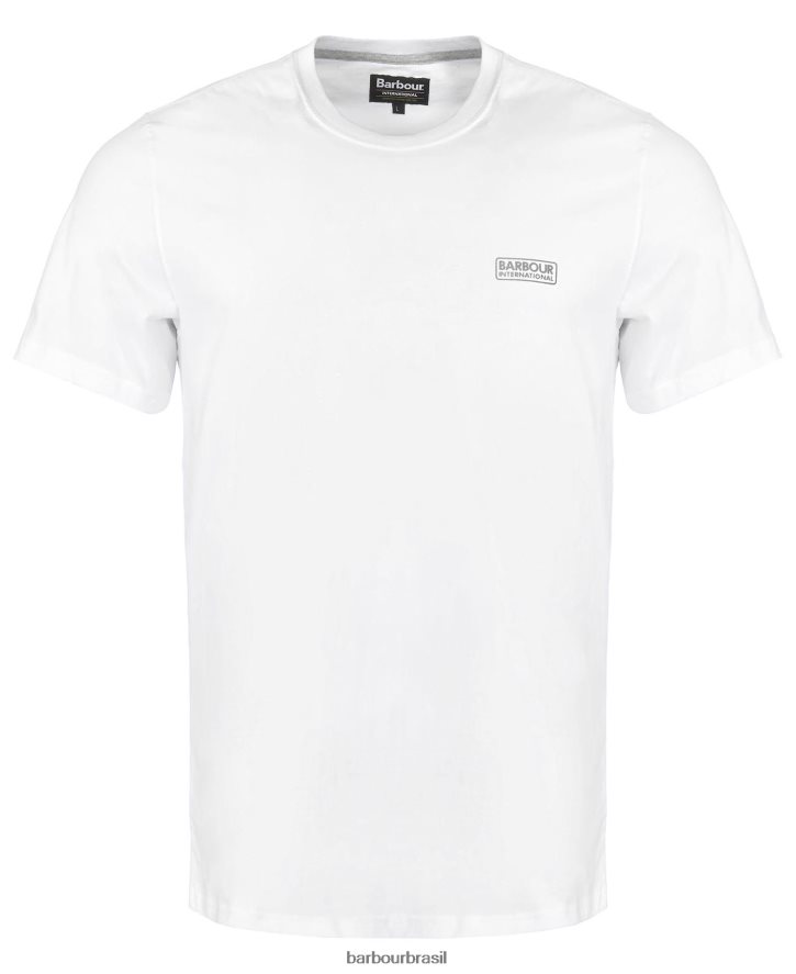 roupas Barbour logotipo pequeno da camiseta internacional laranja intenso homens NH4442799