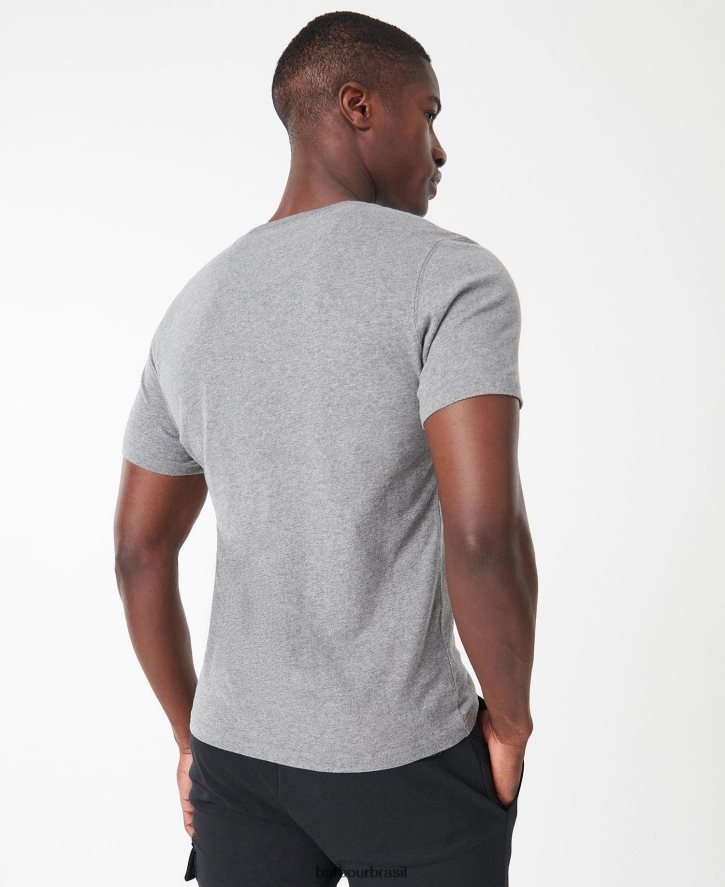 roupas Barbour logotipo pequeno da camiseta internacional solo homens NH4442847