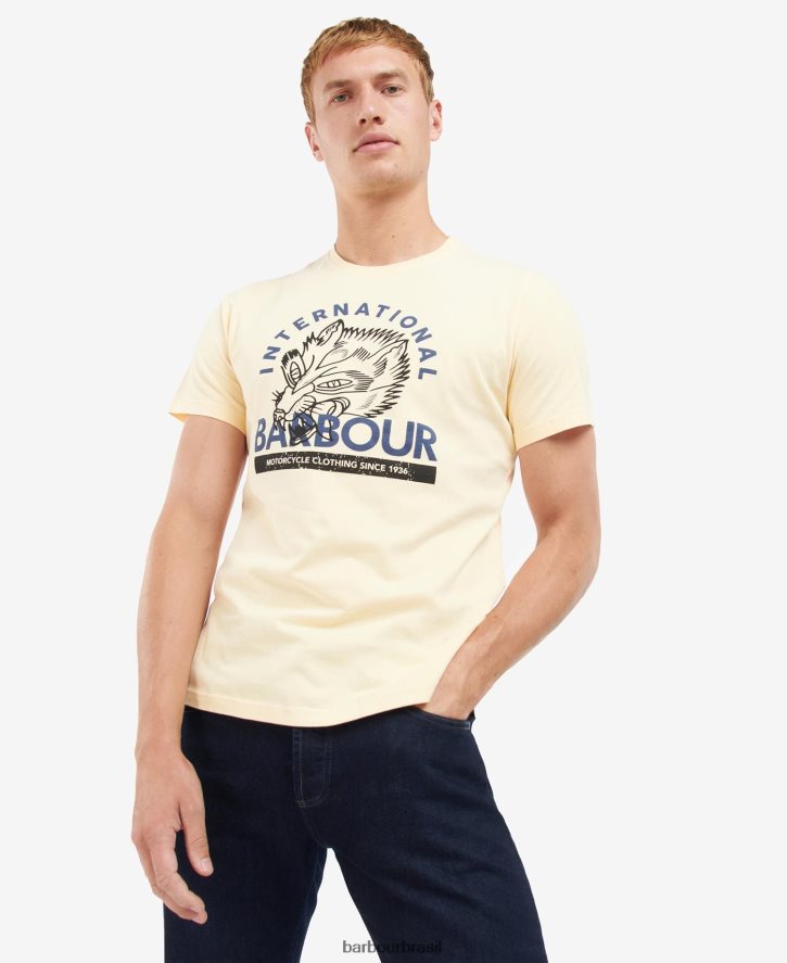 roupas Barbour t-shirt com estampa gráfica thrift céu pálido homens NH4442840