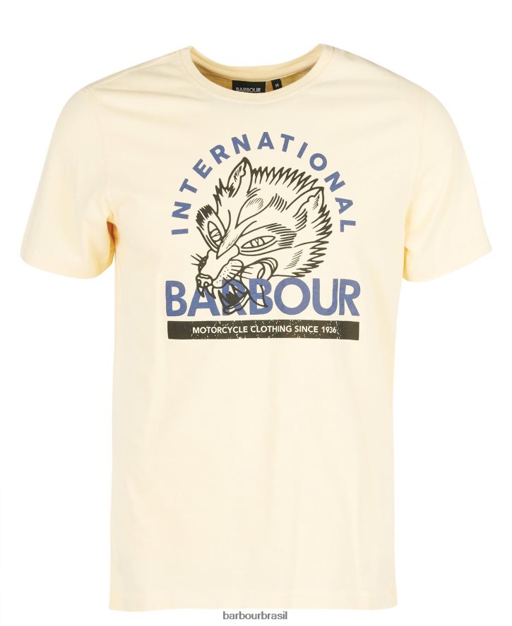 roupas Barbour t-shirt com estampa gráfica thrift céu pálido homens NH4442840
