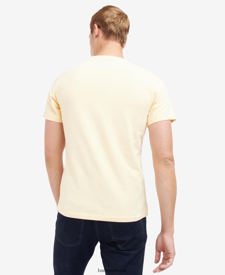 roupas Barbour t-shirt com estampa gráfica thrift céu pálido homens NH4442840