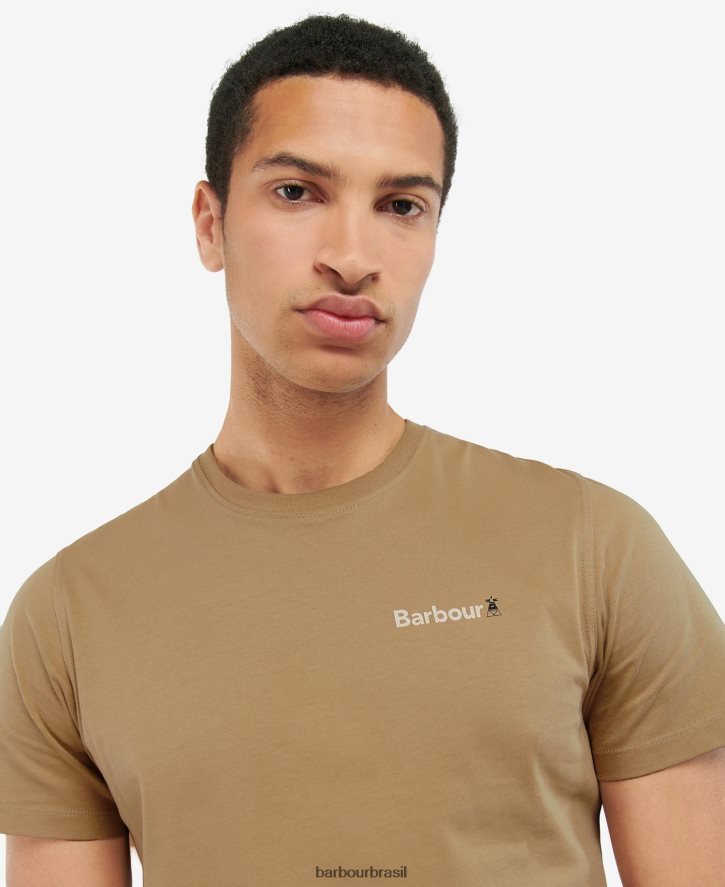 roupas Barbour t-shirt gráfico de farol de rebanho trincheira homens NH4442925