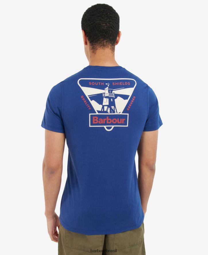 roupas Barbour t-shirt gráfico de farol de rebanho trincheira homens NH4442928