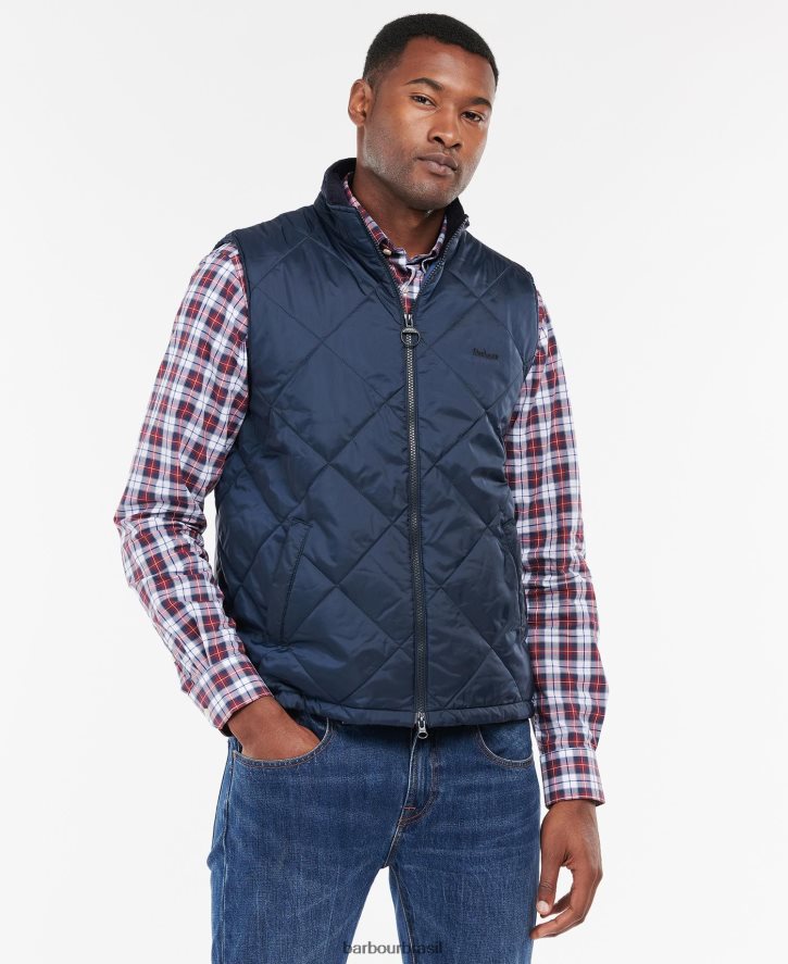 roupas Barbour West Finnar marinha homens NH4442235