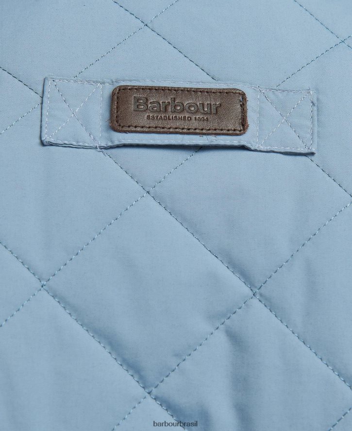 roupas Barbour colete acolchoado de madeira de samambaia marinha homens NH4442265