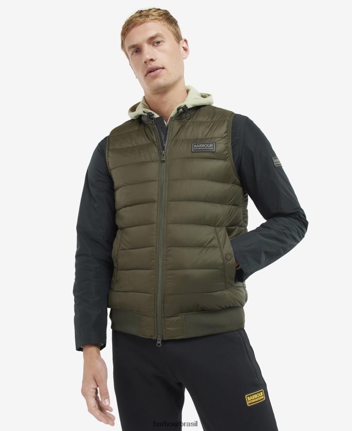 roupas Barbour colete acolchoado elgin Oliva homens NH4442275