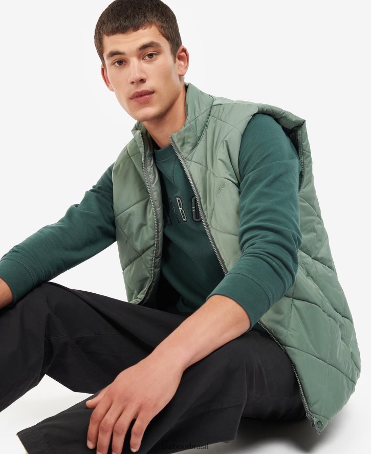 roupas Barbour colete acolchoado finchley marinho clássico homens NH4442244
