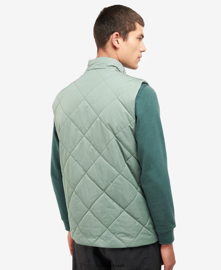 roupas Barbour colete acolchoado finchley marinho clássico homens NH4442244