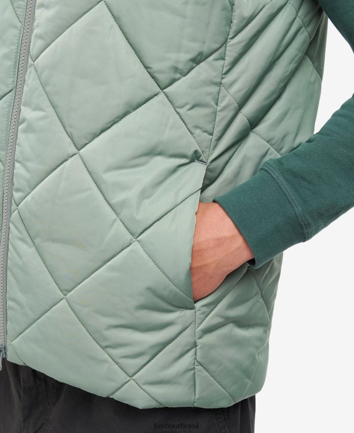 roupas Barbour colete acolchoado finchley marinho clássico homens NH4442244