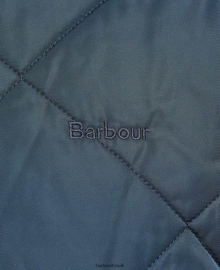 roupas Barbour colete acolchoado finchley marinho clássico homens NH4442251