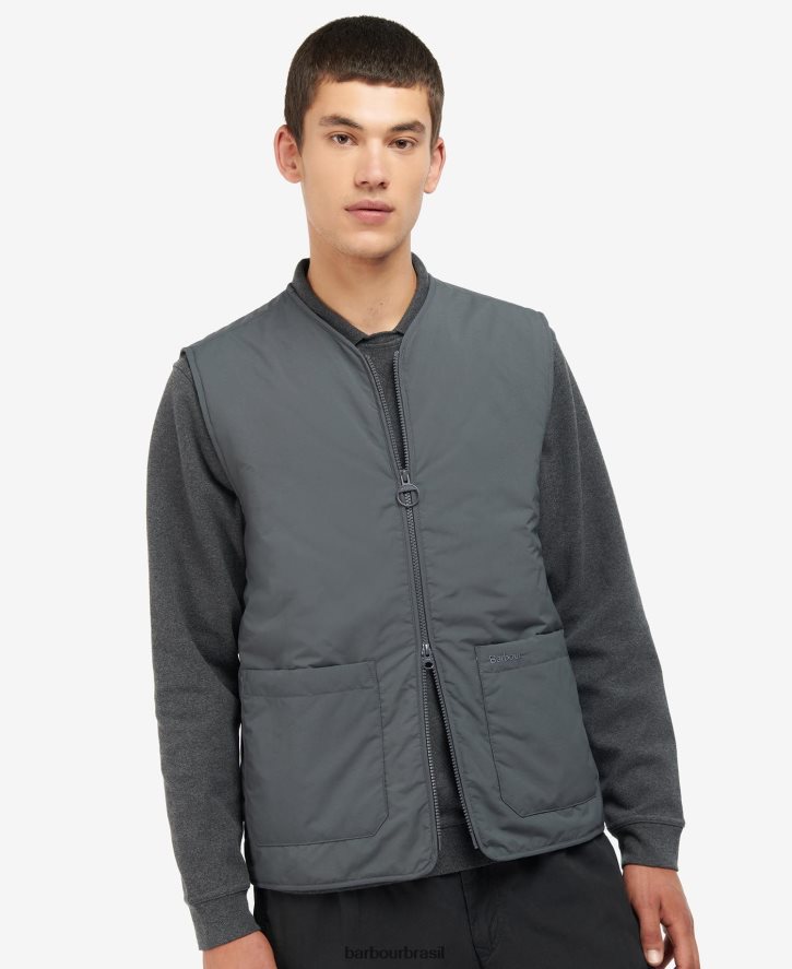 roupas Barbour colete acolchoado harpen ruivo homens NH4442262