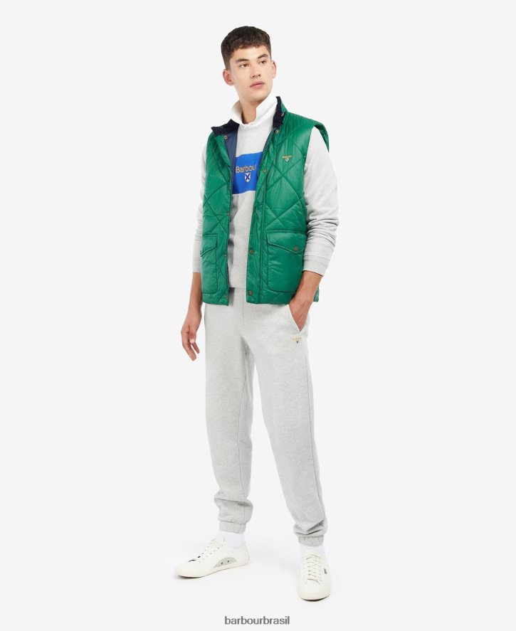roupas Barbour colete acolchoado templeton verde clássico homens NH4442274