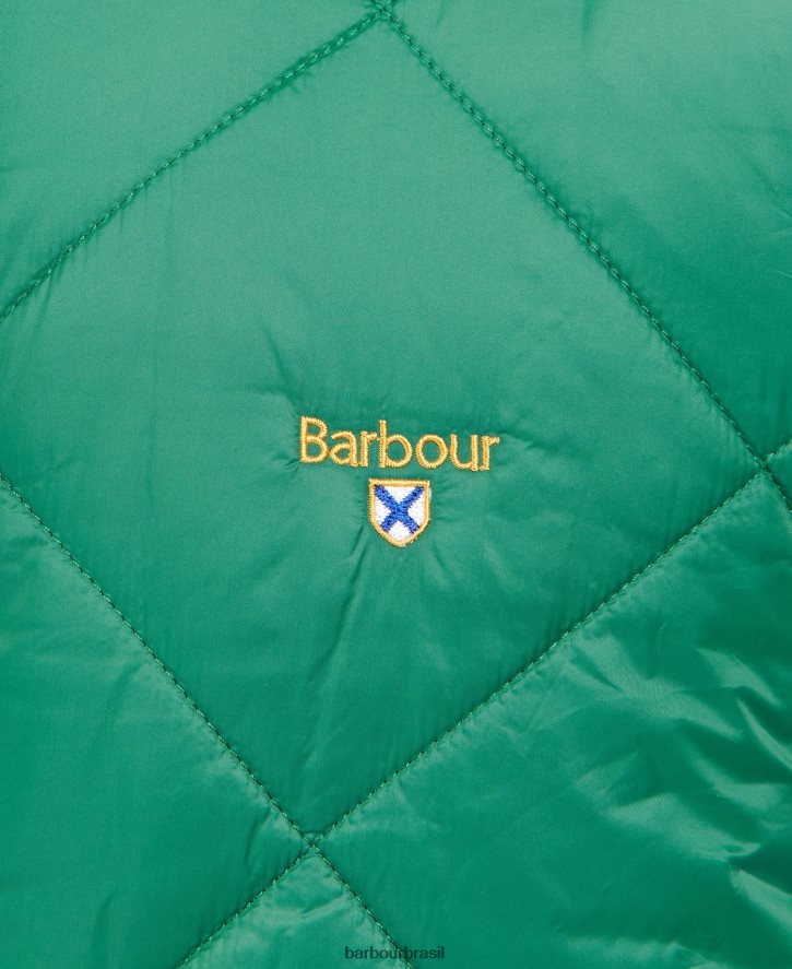 roupas Barbour colete acolchoado templeton verde clássico homens NH4442274