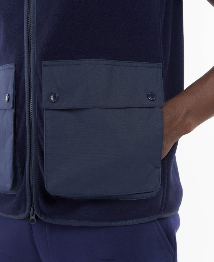 roupas Barbour colete de lã de carvalho concreto homens NH4442263