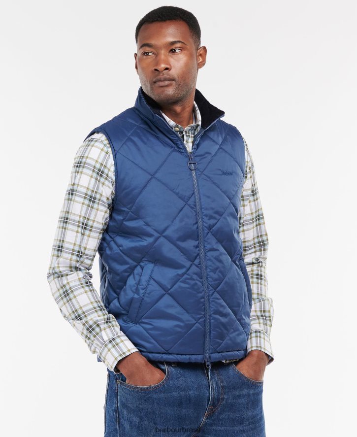 roupas Barbour colete finnar marinha homens NH4442226