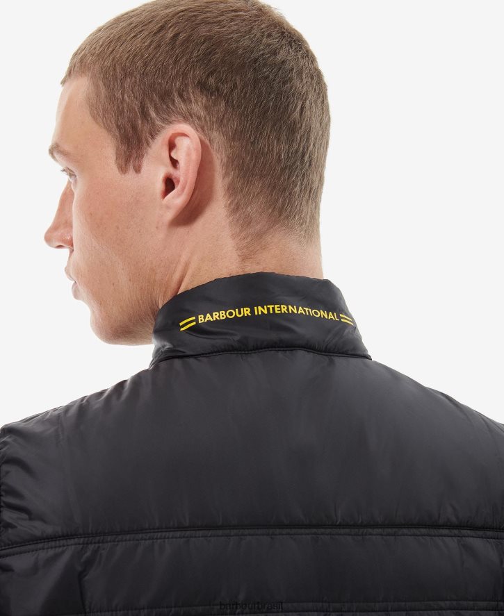 roupas Barbour colete iônico preto clássico homens NH4442260
