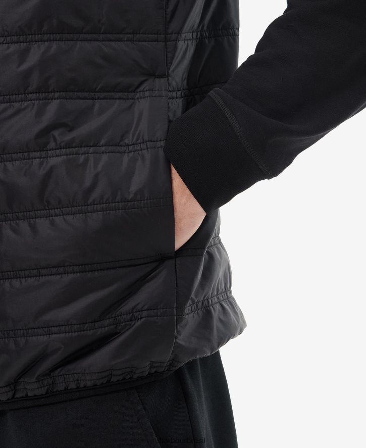 roupas Barbour colete iônico preto clássico homens NH4442260