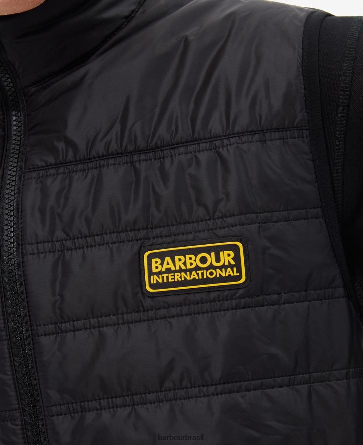 roupas Barbour colete iônico preto clássico homens NH4442260