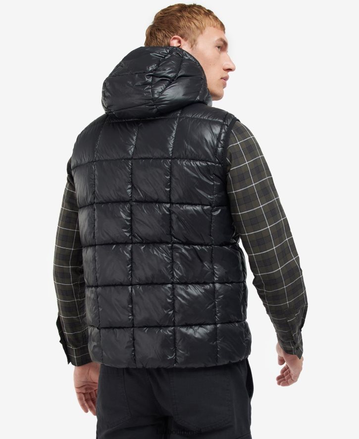 roupas Barbour colete ponte alta preto clássico homens NH4442259