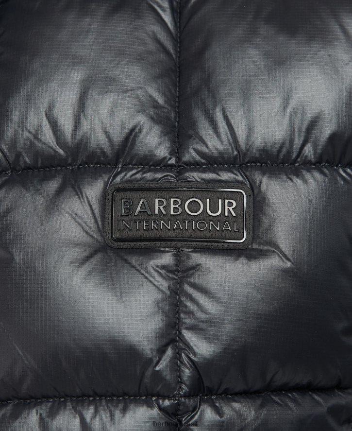roupas Barbour colete ponte alta preto clássico homens NH4442259