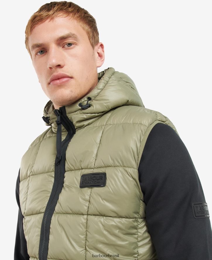 roupas Barbour colete ponte alta preto clássico homens NH4442267