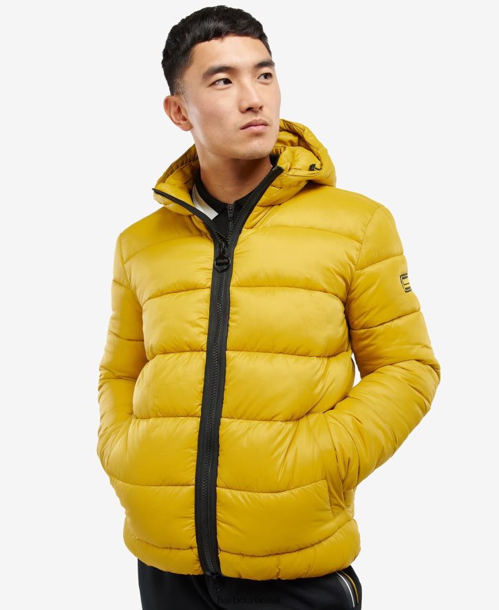 roupas Barbour Jaqueta acolchoada bobber legacy carvão homens NH4442168