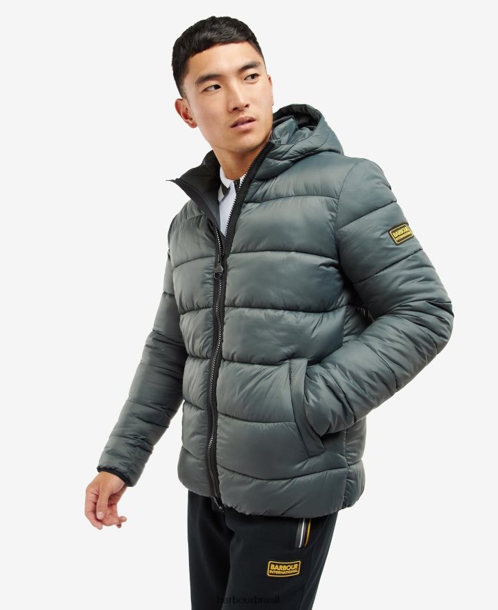roupas Barbour Jaqueta acolchoada bobber legacy carvão homens NH4442170