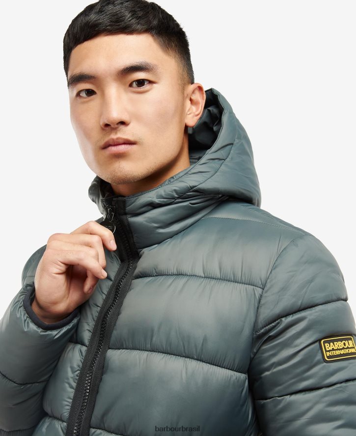 roupas Barbour Jaqueta acolchoada bobber legacy carvão homens NH4442170
