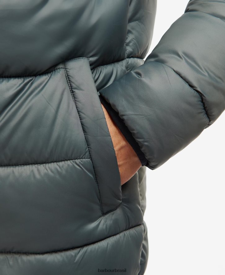 roupas Barbour Jaqueta acolchoada bobber legacy carvão homens NH4442170