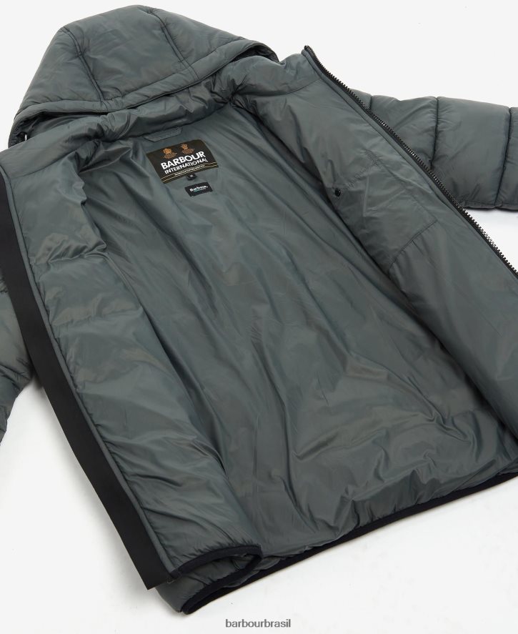 roupas Barbour Jaqueta acolchoada bobber legacy carvão homens NH4442170
