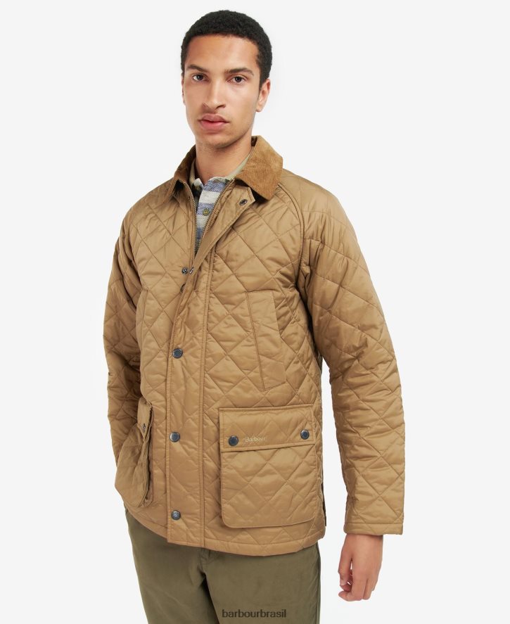 roupas Barbour jaqueta acolchoada ashby Oliva homens NH4442148