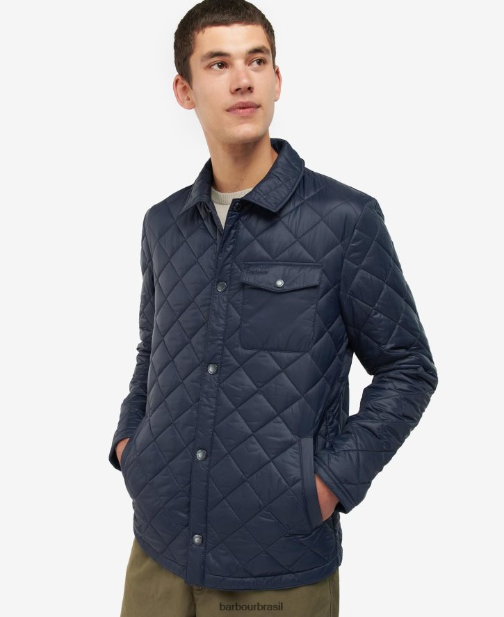 roupas Barbour jaqueta acolchoada novato ruivo homens NH444290