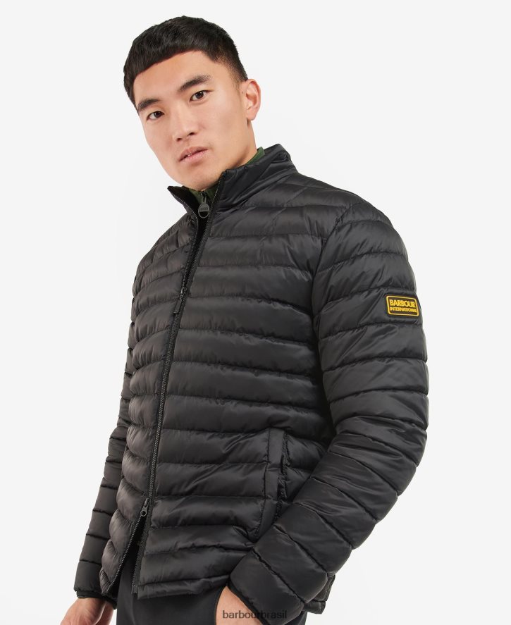 roupas Barbour jaqueta acolchoada racer impulsor marinha homens NH4442119