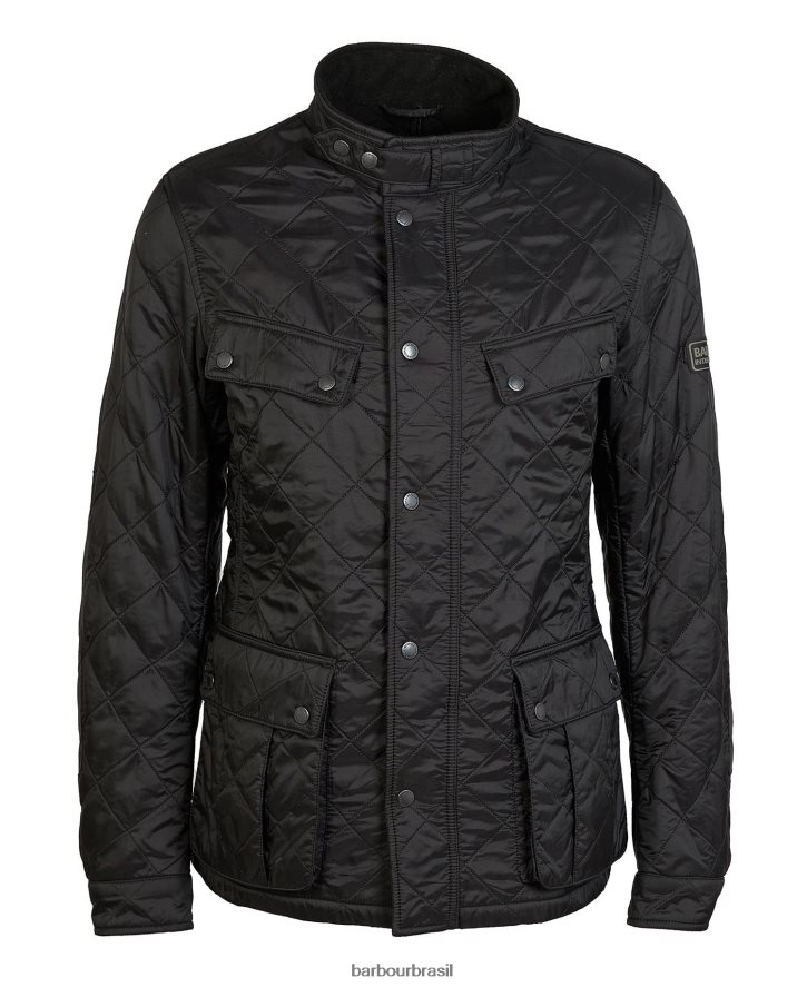 roupas Barbour jaqueta acolchoada tourer ariel polar carvão homens NH4442117