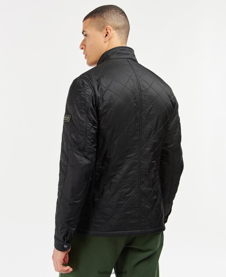 roupas Barbour jaqueta acolchoada tourer ariel polar carvão homens NH4442117