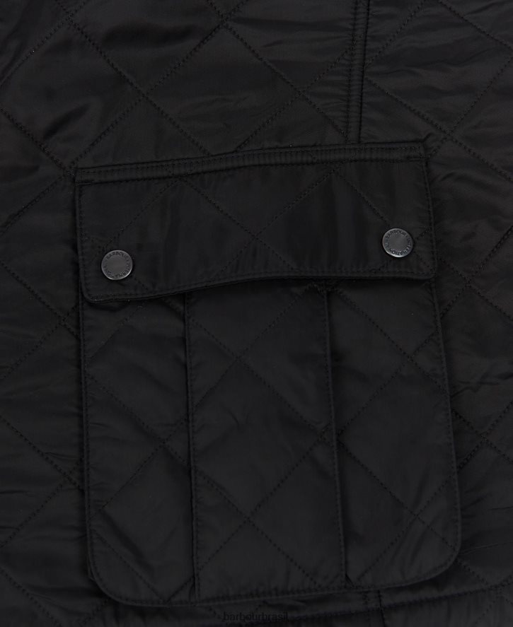 roupas Barbour jaqueta acolchoada tourer ariel polar carvão homens NH4442117