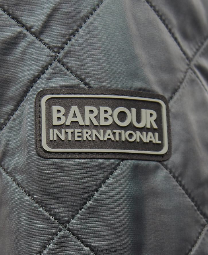 roupas Barbour jaqueta acolchoada tourer ariel polar carvão homens NH444286