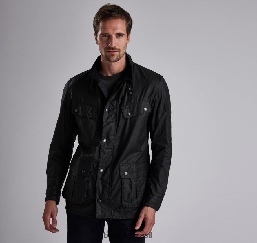 roupas Barbour Jaqueta leve de algodão encerado Duke sábio homens NH444248