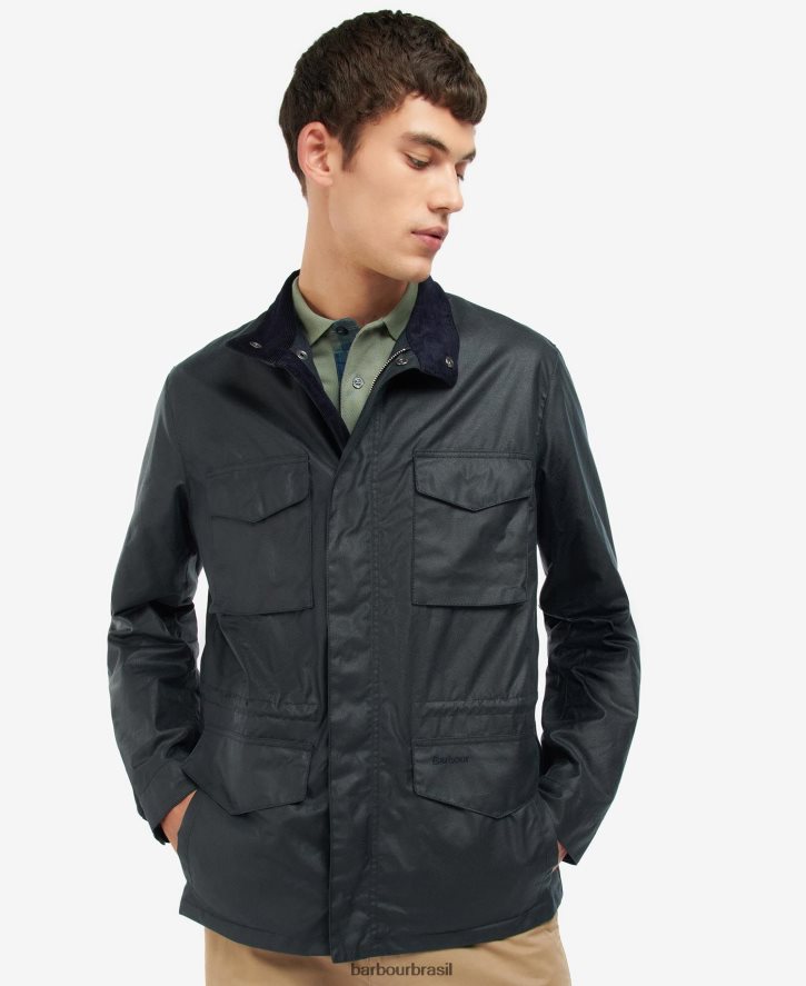 roupas Barbour casaco encerado farnham sábio homens NH444253