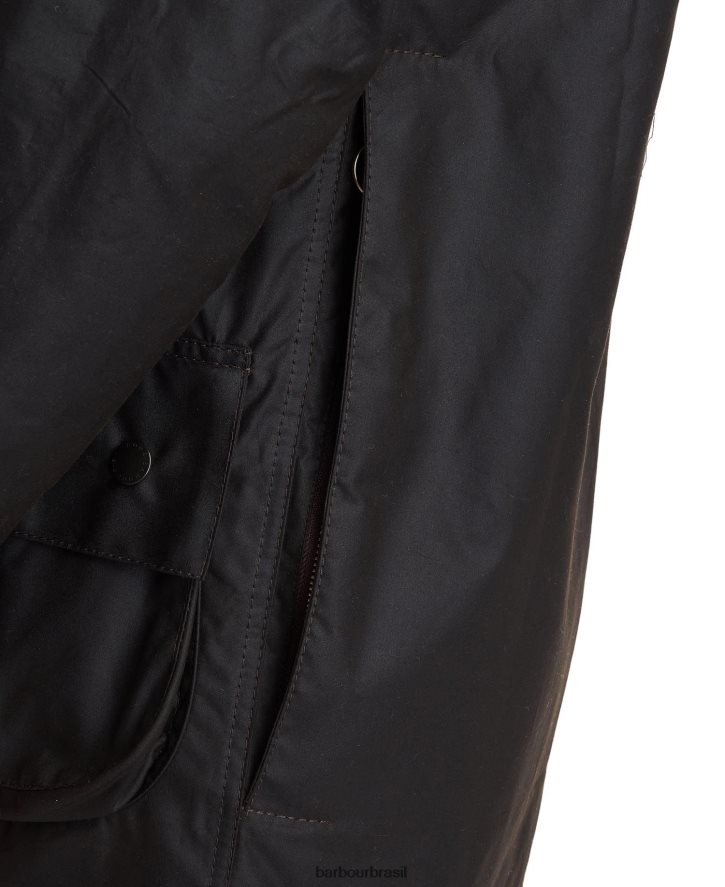 roupas Barbour jaqueta clássica de cera beaufort Oliva homens NH44421