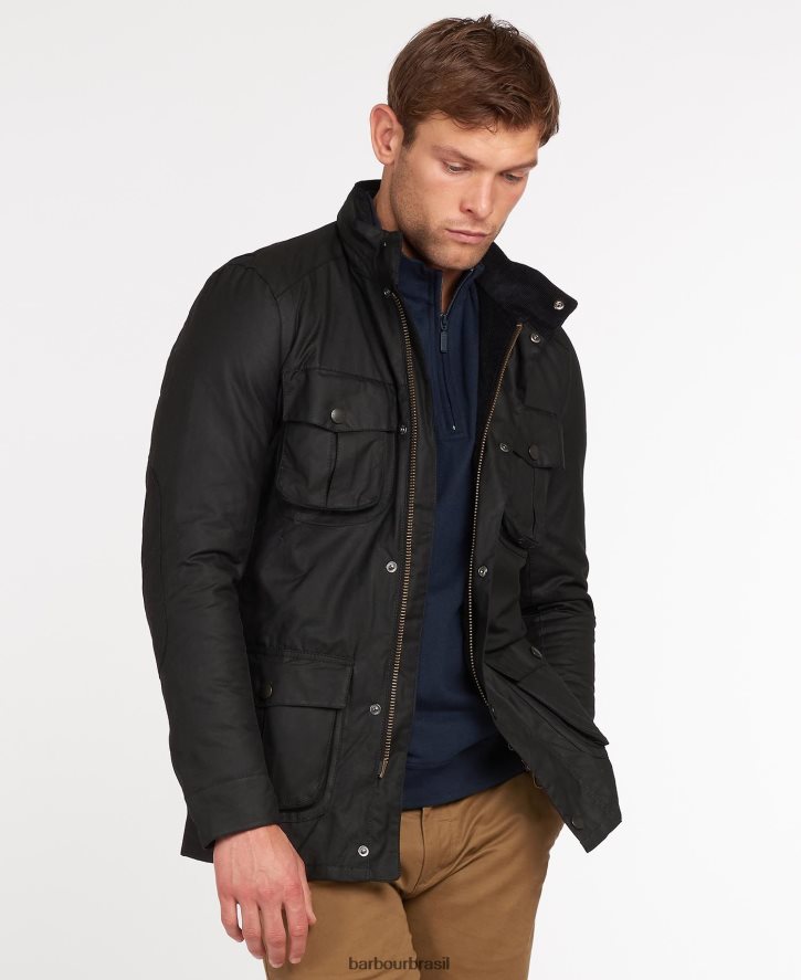 roupas Barbour jaqueta de cera corbridge Oliva homens NH444212